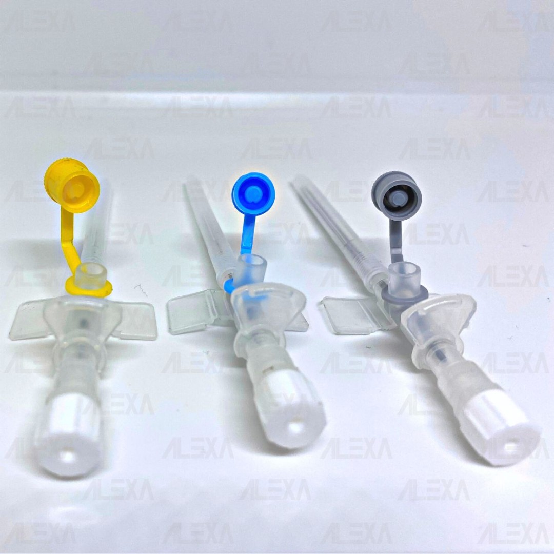 HOSPITECH I.V. CANNULA PLUS WITH INJECTION VALVE AND RADIOPAQUE CATHETER