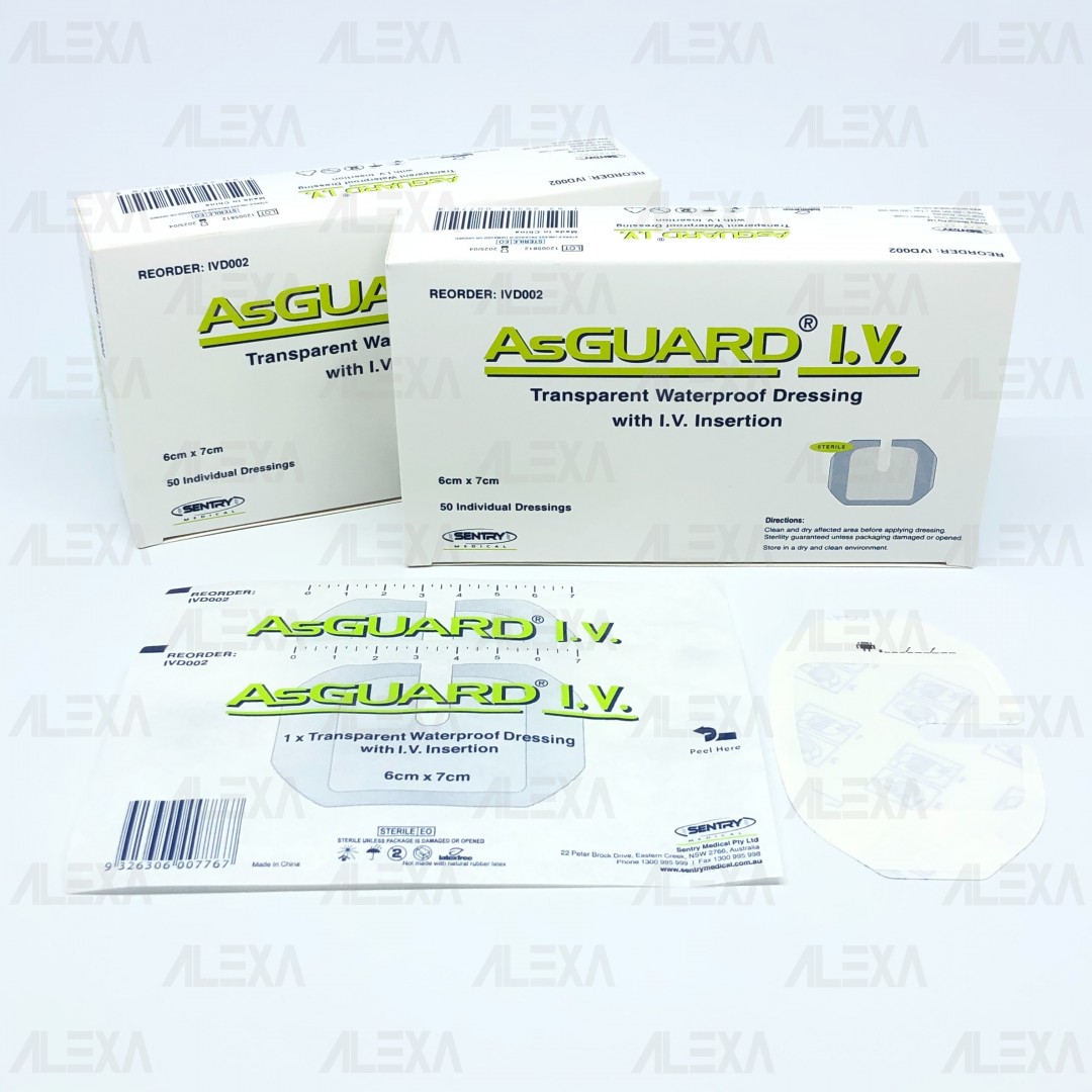 ASGUARD® I.V. TRANSPARENT WATERPROOF DRESSING WITH IV INSERTION