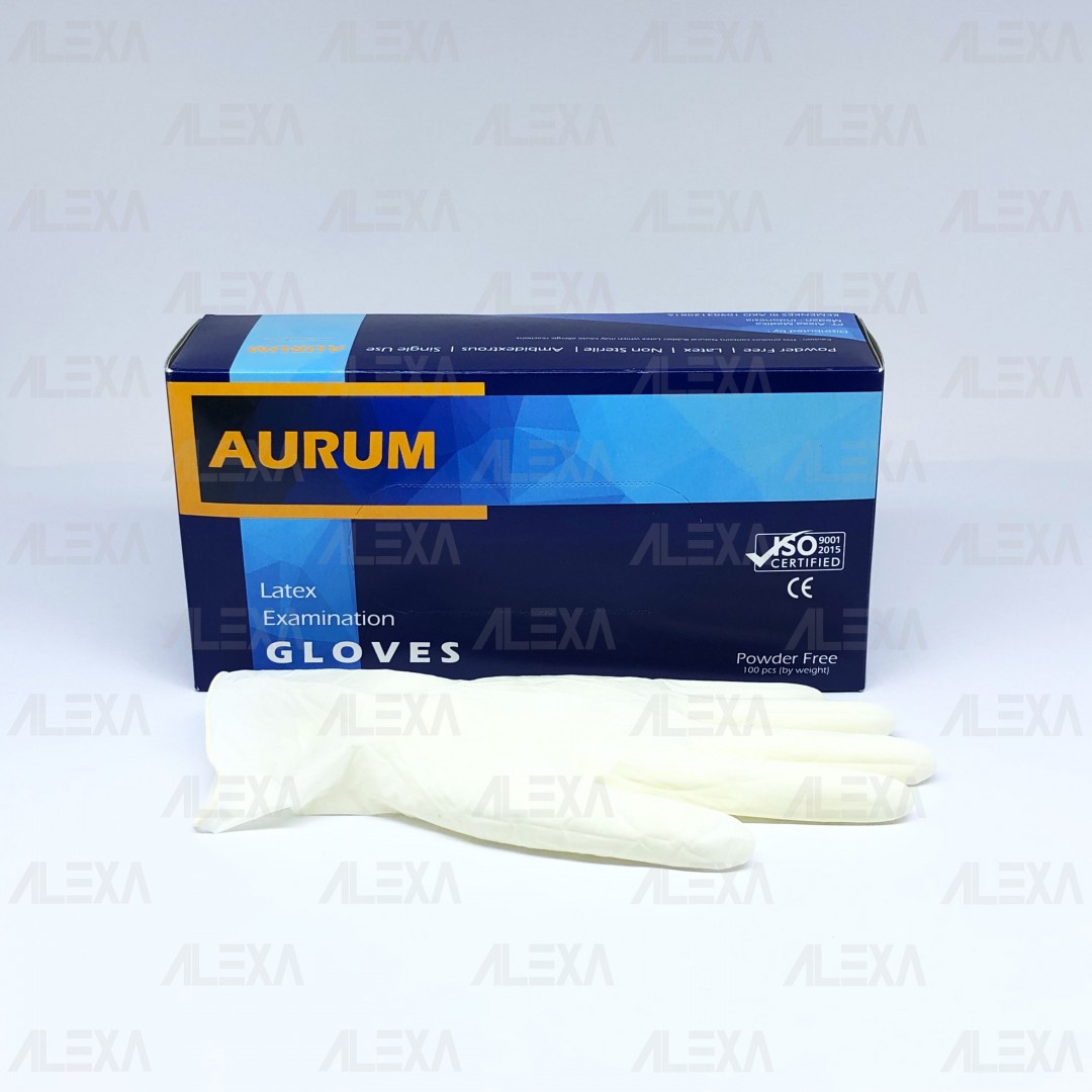 AURUM Latex Examination Gloves (Powder-Free)