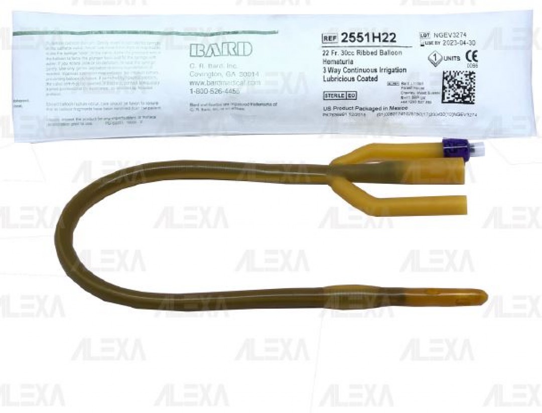 BARDEX HEMATURIA 3-WAY FOLEY CATHETER