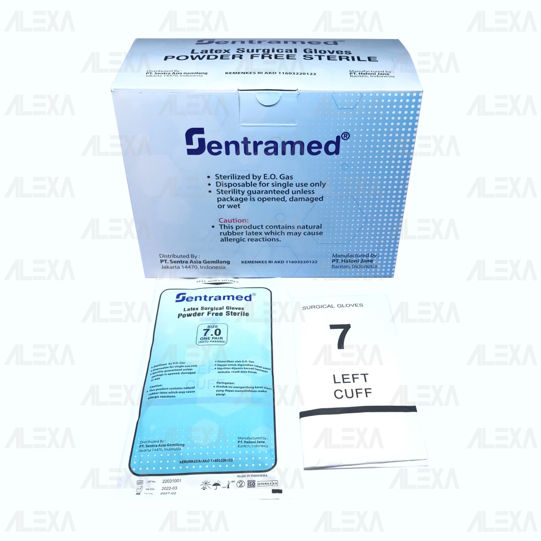 SENTRAMED® Latex Surgical Gloves (Powder Free Sterile)