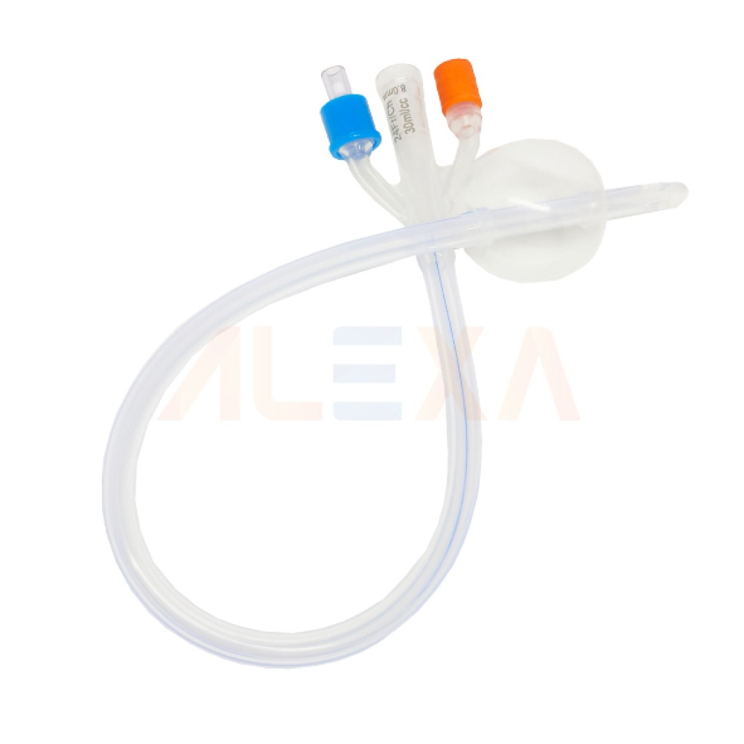 MEDG All-Silicone Foley Catheter 3-Way