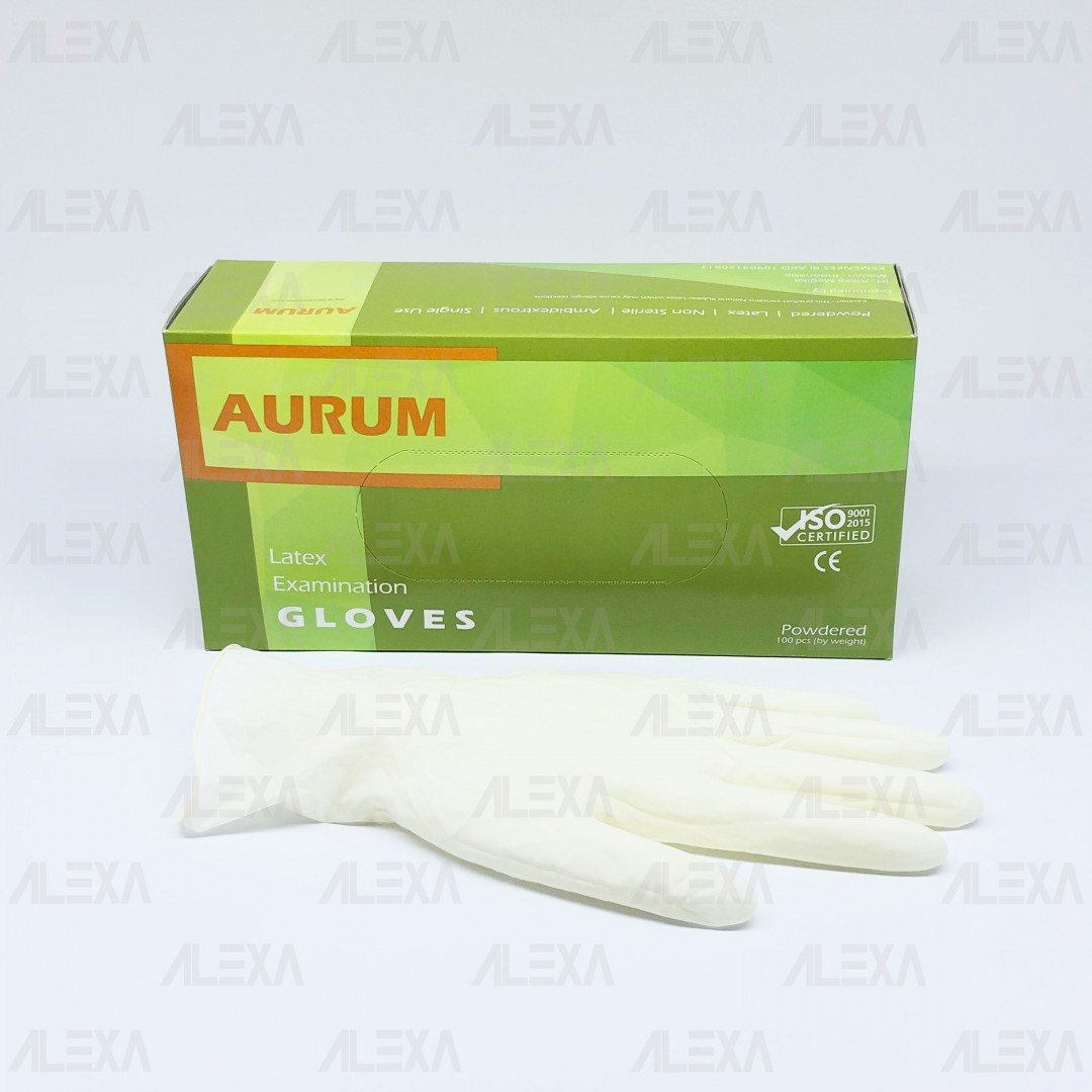AURUM Latex Examination Gloves (Powdered)