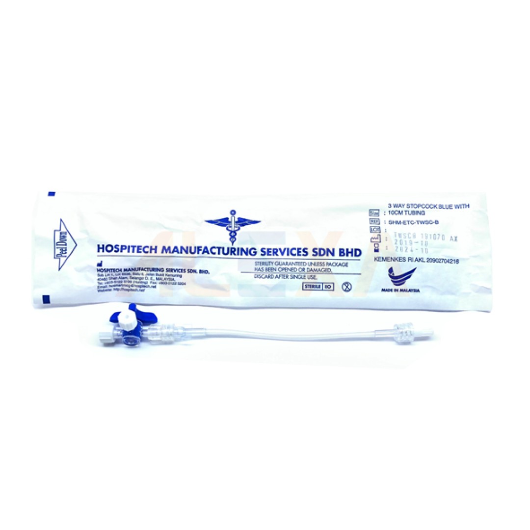 HOSPITECH 3-WAY STOPCOCK WITH EXTENSION TUBING